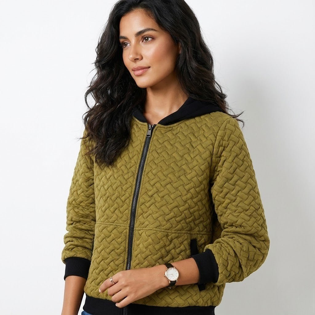 Talia – Damen Wolle Jacke mit Kapuze - Jacken - Temala